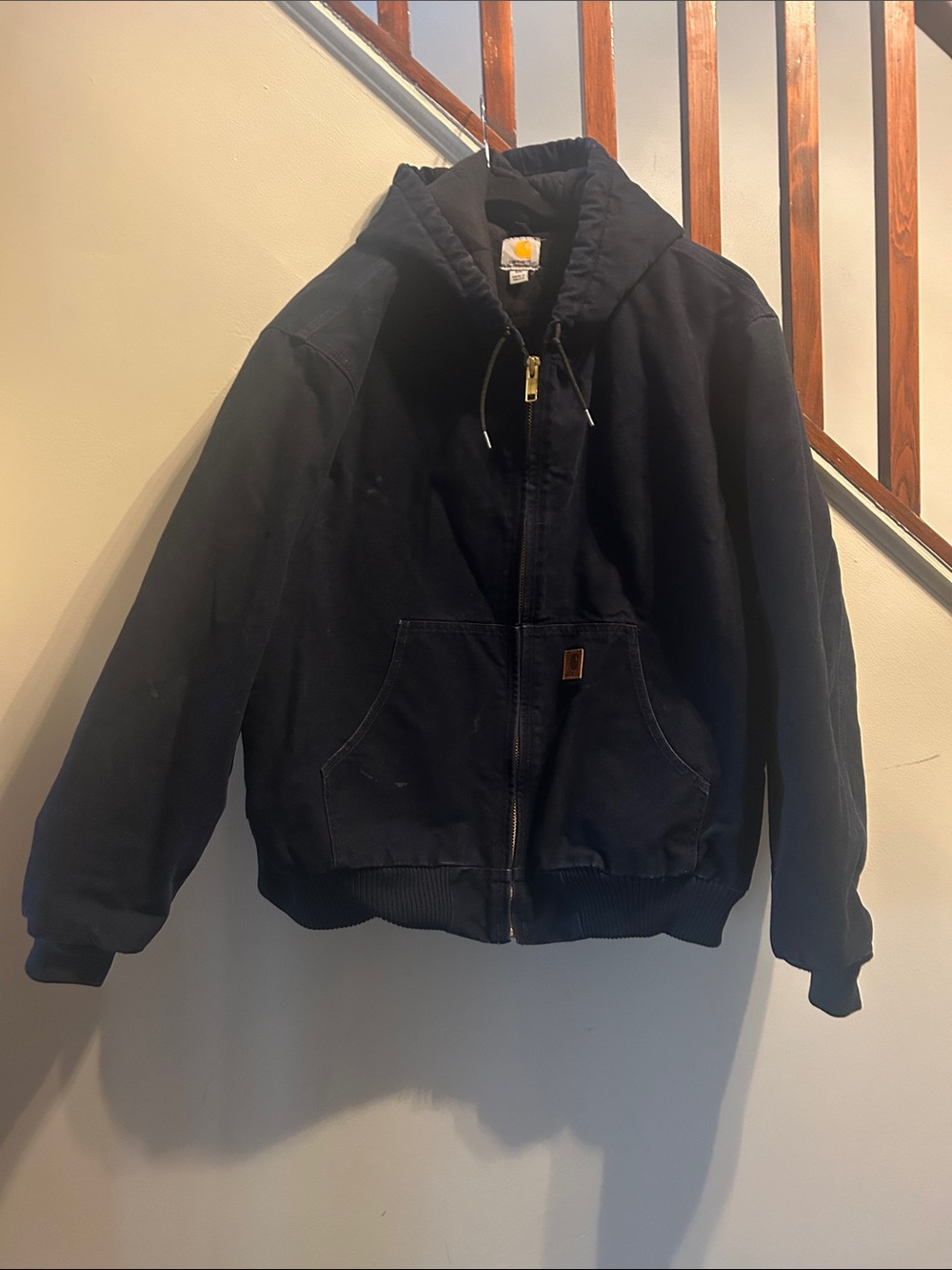 Carhartt Black Hooded Zip Jacket